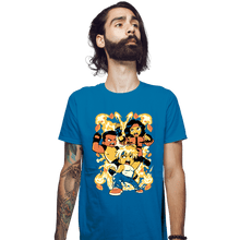 Load image into Gallery viewer, Shirts Fitted Shirts, Mens / Small / Sapphire Heroes Of Rage