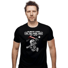 Load image into Gallery viewer, Daily_Deal_Shirts Fitted Shirts, Mens / Small / Black The Dark Side Of Life