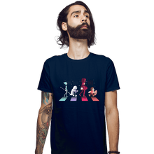 Load image into Gallery viewer, Shirts Fitted Shirts, Mens / Small / Navy Crystal Road