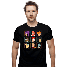 Load image into Gallery viewer, Daily_Deal_Shirts Fitted Shirts, Mens / Small / Black Moral Alignment Chart