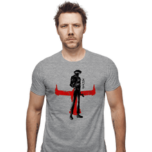 Load image into Gallery viewer, Shirts Fitted Shirts, Mens / Small / Sports Grey Crimson Cowboy