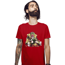 Load image into Gallery viewer, Shirts Fitted Shirts, Mens / Small / Red Upgrade