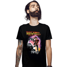 Load image into Gallery viewer, Daily_Deal_Shirts Fitted Shirts, Mens / Small / Black Back To Elm Street