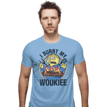Load image into Gallery viewer, Daily_Deal_Shirts Fitted Shirts, Mens / Small / Powder Blue Burnt Wookiee