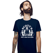Load image into Gallery viewer, Shirts Fitted Shirts, Mens / Small / Navy Scott's Gym