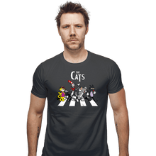 Load image into Gallery viewer, Daily_Deal_Shirts Fitted Shirts, Mens / Small / Charcoal The Cats