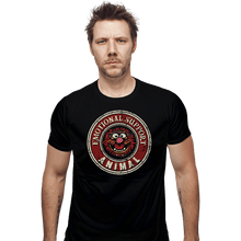 Load image into Gallery viewer, Daily_Deal_Shirts Fitted Shirts, Mens / Small / Black Emotional Support Animal