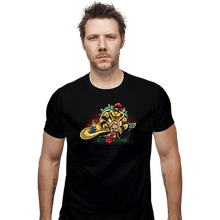 Load image into Gallery viewer, Daily_Deal_Shirts Fitted Shirts, Mens / Small / Black Bowser the Hutt