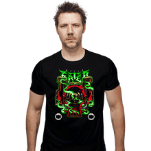 Load image into Gallery viewer, Daily_Deal_Shirts Fitted Shirts, Mens / Small / Black World Eater Metal