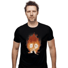 Load image into Gallery viewer, Shirts Fitted Shirts, Mens / Small / Black Midnight Calcifer