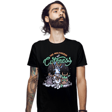 Load image into Gallery viewer, Shirts Fitted Shirts, Mens / Small / Black Multiverse Of Cuteness