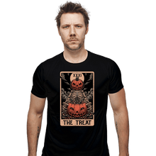 Load image into Gallery viewer, Daily_Deal_Shirts Fitted Shirts, Mens / Small / Black Halloween Tarot Treat