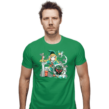 Load image into Gallery viewer, Shirts Fitted Shirts, Mens / Small / Irish Green Low Health