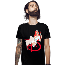 Load image into Gallery viewer, Shirts Fitted Shirts, Mens / Small / Black Nurse Jessica