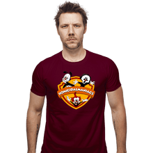 Load image into Gallery viewer, Shirts Fitted Shirts, Mens / Small / Maroon Homicidalmaniacs