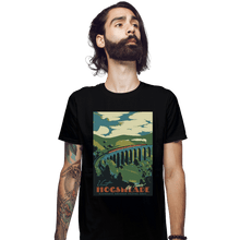 Load image into Gallery viewer, Shirts Fitted Shirts, Mens / Small / Black Visit Hogsmeade