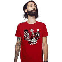 Load image into Gallery viewer, Daily_Deal_Shirts Fitted Shirts, Mens / Small / Red Symphonia
