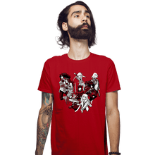 Load image into Gallery viewer, Daily_Deal_Shirts Fitted Shirts, Mens / Small / Red Symphonia
