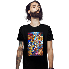 Load image into Gallery viewer, Shirts Fitted Shirts, Mens / Small / Black X-Men VS Street Fighter