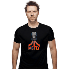 Load image into Gallery viewer, Shirts Fitted Shirts, Mens / Small / Black McFly