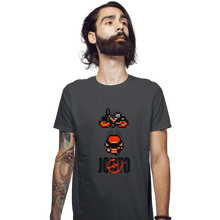 Load image into Gallery viewer, Shirts Fitted Shirts, Mens / Small / Charcoal Neo Johto