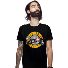 Load image into Gallery viewer, Daily_Deal_Shirts Fitted Shirts, Mens / Small / Black Sabers N Forces