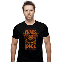 Load image into Gallery viewer, Daily_Deal_Shirts Fitted Shirts, Mens / Small / Black Chaos Dice
