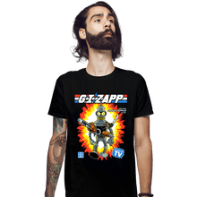 Load image into Gallery viewer, Daily_Deal_Shirts Fitted Shirts, Mens / Small / Black G.I.Zapp