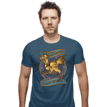 Load image into Gallery viewer, Last_Chance_Shirts Fitted Shirts, Mens / Small / Indigo Blue Chocobo Racer