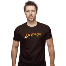 Load image into Gallery viewer, Daily_Deal_Shirts Fitted Shirts, Mens / Small / Dark Chocolate Too Old!