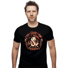 Load image into Gallery viewer, Daily_Deal_Shirts Fitted Shirts, Mens / Small / Black Spooky Autumn Harvest