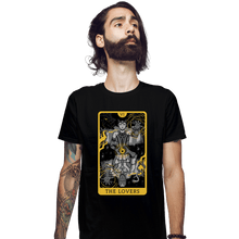 Load image into Gallery viewer, Secret_Shirts Fitted Shirts, Mens / Small / Black Tarot Lovers