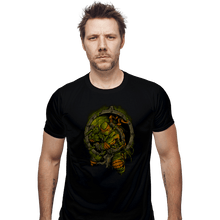 Load image into Gallery viewer, Secret_Shirts Fitted Shirts, Mens / Small / Black TMNT Mikey