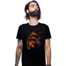 Load image into Gallery viewer, Daily_Deal_Shirts Fitted Shirts, Mens / Small / Black Monster Zero