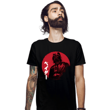 Load image into Gallery viewer, Daily_Deal_Shirts Fitted Shirts, Mens / Small / Black Red Sun Vader