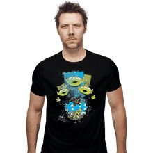 Load image into Gallery viewer, Shirts Fitted Shirts, Mens / Small / Black Alien Invasion