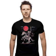 Load image into Gallery viewer, Shirts Fitted Shirts, Mens / Small / Black The Blood Moon Rising