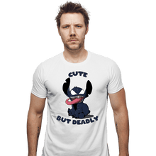 Load image into Gallery viewer, Daily_Deal_Shirts Fitted Shirts, Mens / Small / White Cute But Deadly
