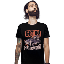 Load image into Gallery viewer, Shirts Fitted Shirts, Mens / Small / Black Get In It's Halloween