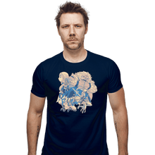 Load image into Gallery viewer, Shirts Fitted Shirts, Mens / Small / Navy Wild Heroes
