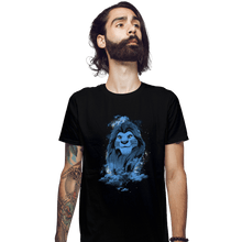 Load image into Gallery viewer, Shirts Fitted Shirts, Mens / Small / Black The Lion