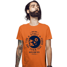 Load image into Gallery viewer, Shirts Fitted Shirts, Mens / Small / Orange Bow Wow