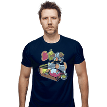 Load image into Gallery viewer, Last_Chance_Shirts Fitted Shirts, Mens / Small / Navy Tastes Like Chicken