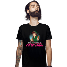 Load image into Gallery viewer, Daily_Deal_Shirts Fitted Shirts, Mens / Small / Black Well Excuse Me Princess!