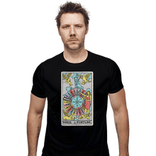 Load image into Gallery viewer, Shirts Fitted Shirts, Mens / Small / Black Wheel of Fortune