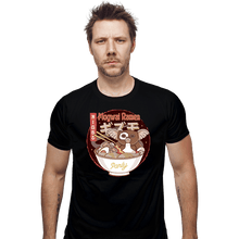 Load image into Gallery viewer, Shirts Fitted Shirts, Mens / Small / Black Mogwai Night Ramen