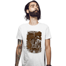 Load image into Gallery viewer, Shirts Fitted Shirts, Mens / Small / White Mission To Jabba's