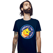 Load image into Gallery viewer, Shirts Fitted Shirts, Mens / Small / Navy Existential Dread