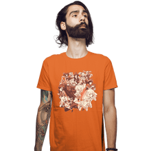 Load image into Gallery viewer, Shirts Fitted Shirts, Mens / Small / Orange Genshin Impact