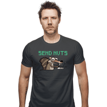 Load image into Gallery viewer, Shirts Fitted Shirts, Mens / Small / Charcoal Send Nuts